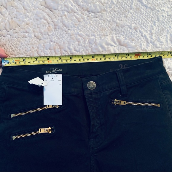 J. Crew | Toothpick Moto | Black | 26 | NWT - Picture 5 of 5